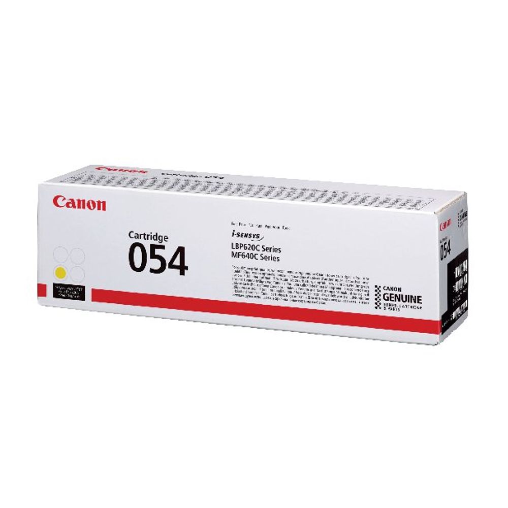 Canon 054 (Prentar: 1,200 síður)  gult dufthylki