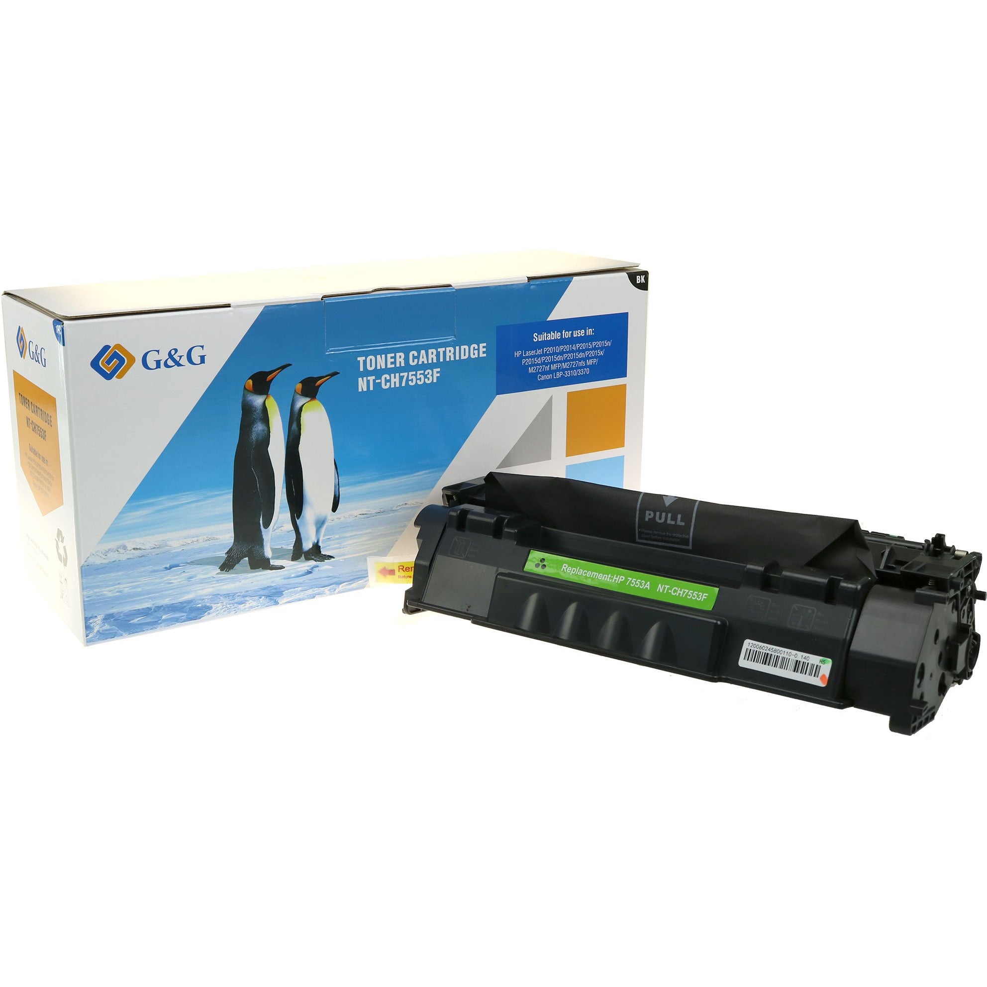 G&G Ninestar samheitahylki: HP 53A/ Q7553A Svart