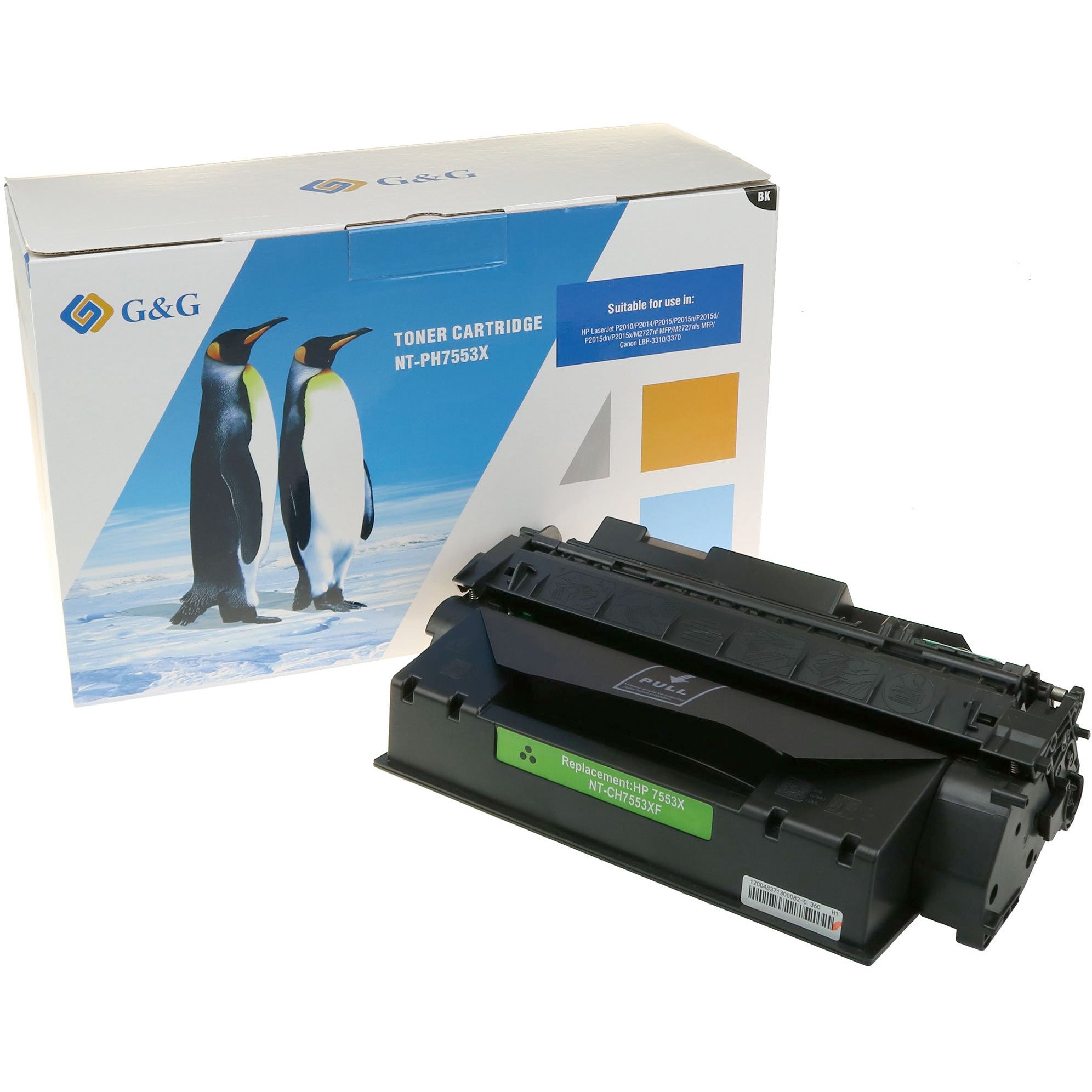 G&G Ninestar XL samheitahylki: HP 53X/ Q7553X Svart