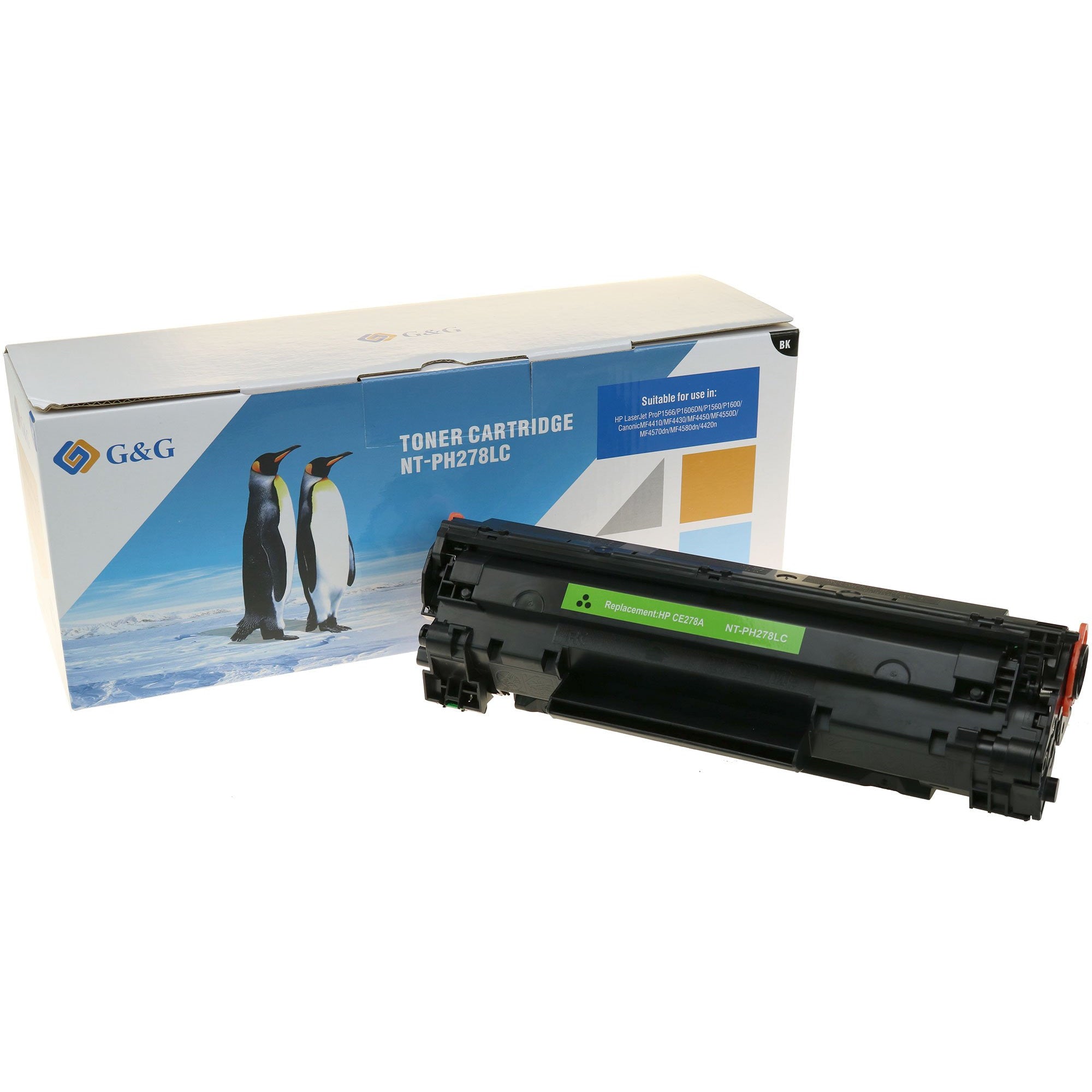 G&G Ninestar XL samheitahylki: HP 78A / Canon 728 / 726 Svart