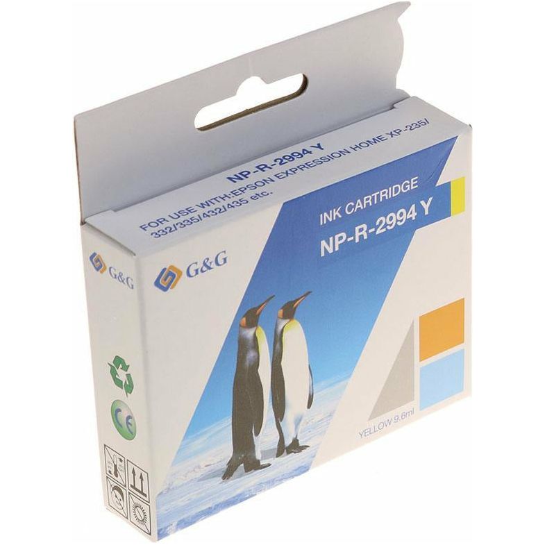 G&G Ninestar samheitahylki:  Epson 29XL Gult (T2994)