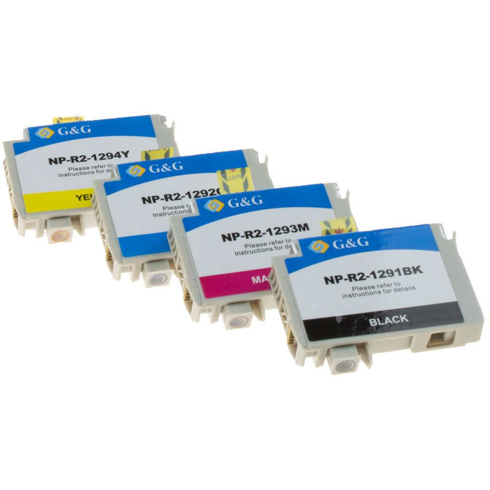 G&G Ninestar samheitahylki:  Epson T1295 Blátt, Rautt, Gult, Svart