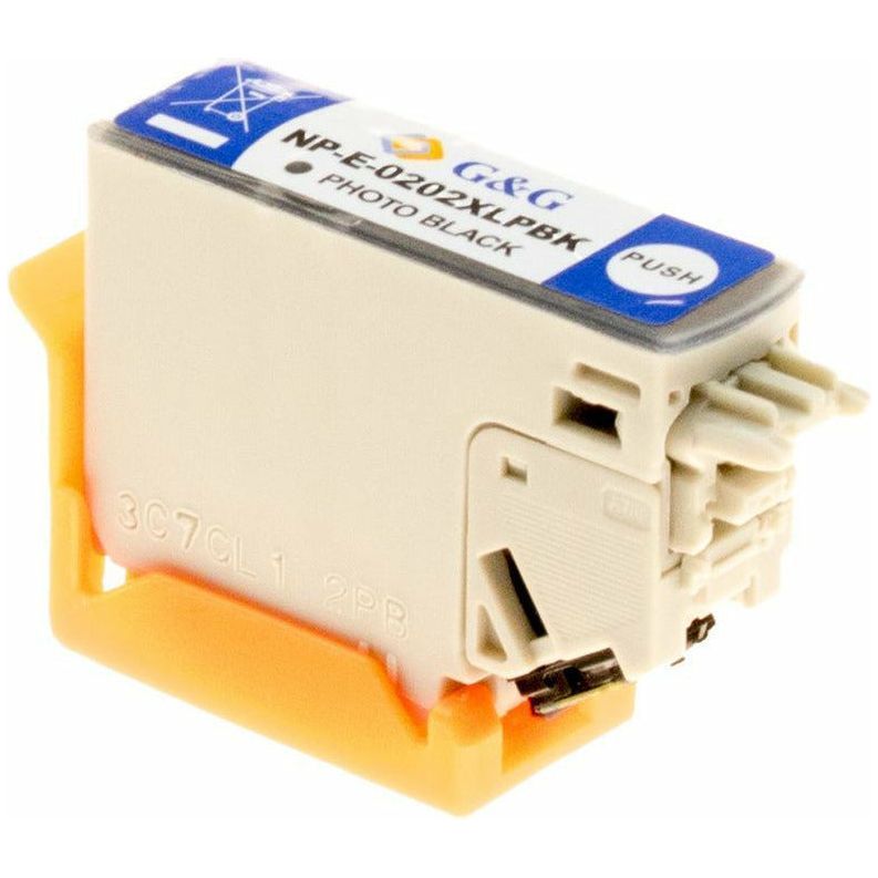 G&G Ninestar samheitahylki:  Epson 202XL / C13T02H14010 Photo-Svart