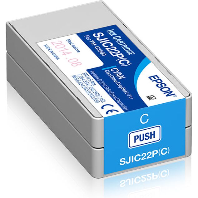 Epson Ink Cart. SJIC22P(C) - blátt Original - blekhylki (C33S020602)