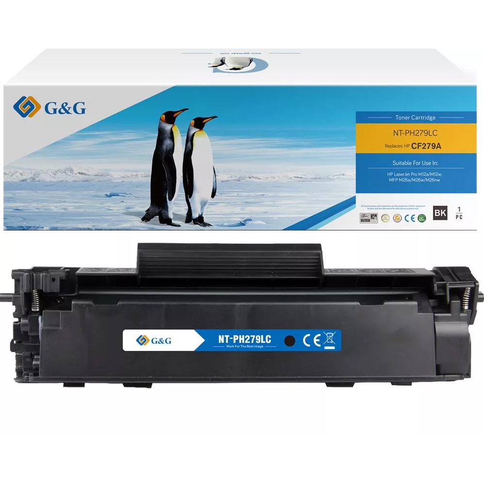G&G Ninestar XL samheitahylki: HP 79A/CF279A Svart