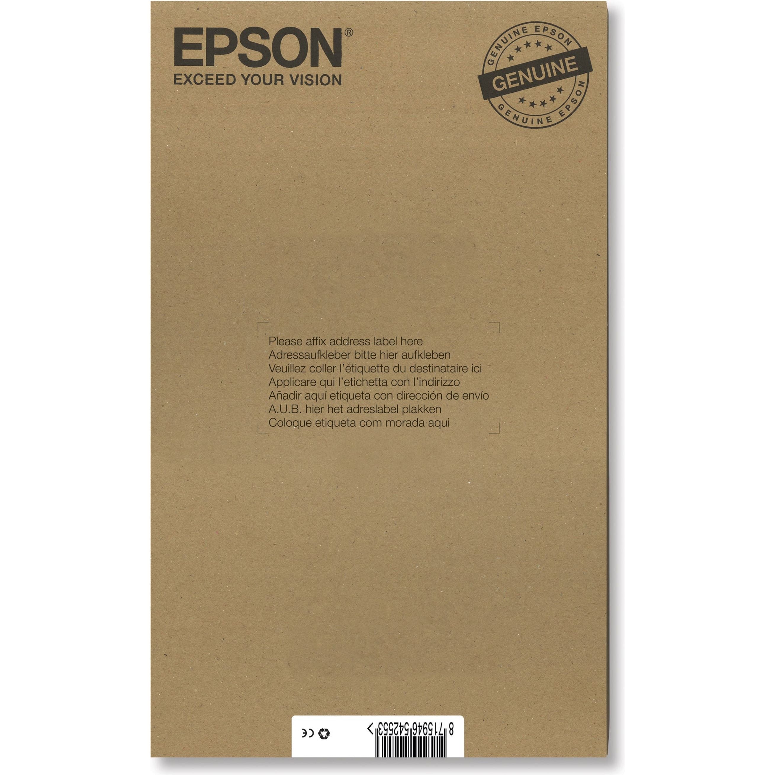 EPSON T0807 blekhylki svart blátt rautt gult photoblátt photorautt C13T08074510 Epson Stylus Photo R 265
