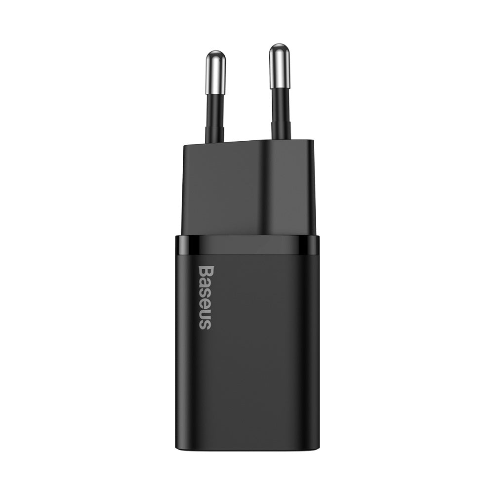 Baseus wall charger Super Si PD 20W 1x USB-C black + USB-C - Lightning cable