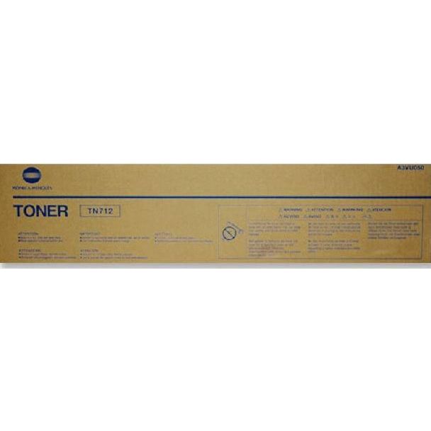 Konica Minolta bizhub dufthylki TN-712 Bizhub C654/c754 svart (A3VU050)