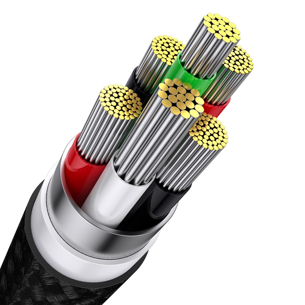 Baseus cable 3in1 Flash II USB - Lightning + USB-C + microUSB 1,2 m 3,5A black