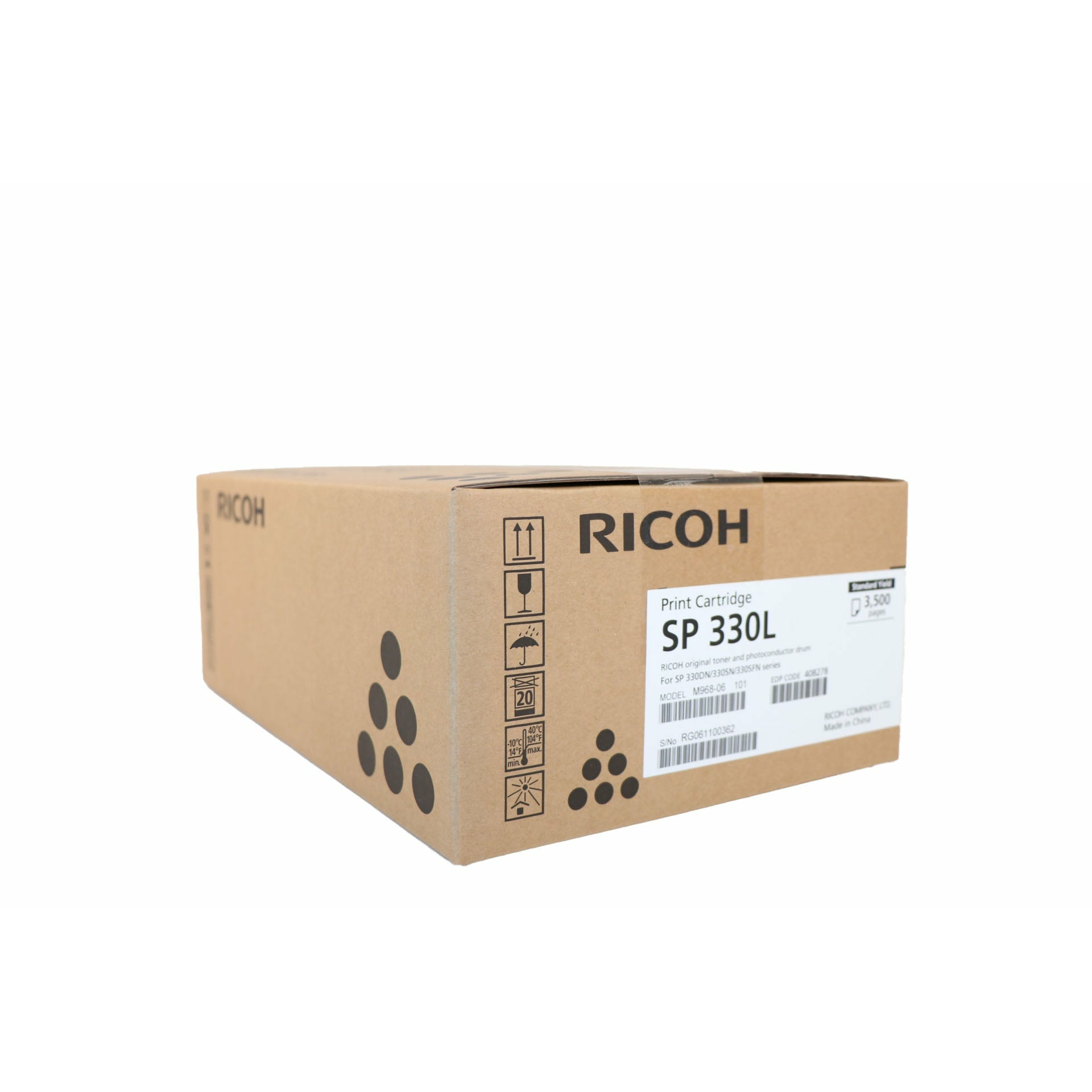 Ricoh Toner Cartridge 408278 Standard Capacity SP 330L black