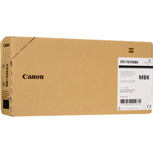 Canon Ink Cart. PFI-707MBK fyrir imagePROGRAF iPF830/iPF830 MFP M40/iPF840/iPF840 MFP M40/iPF850/iPF850 MFP M40 matte svart (9820B001)