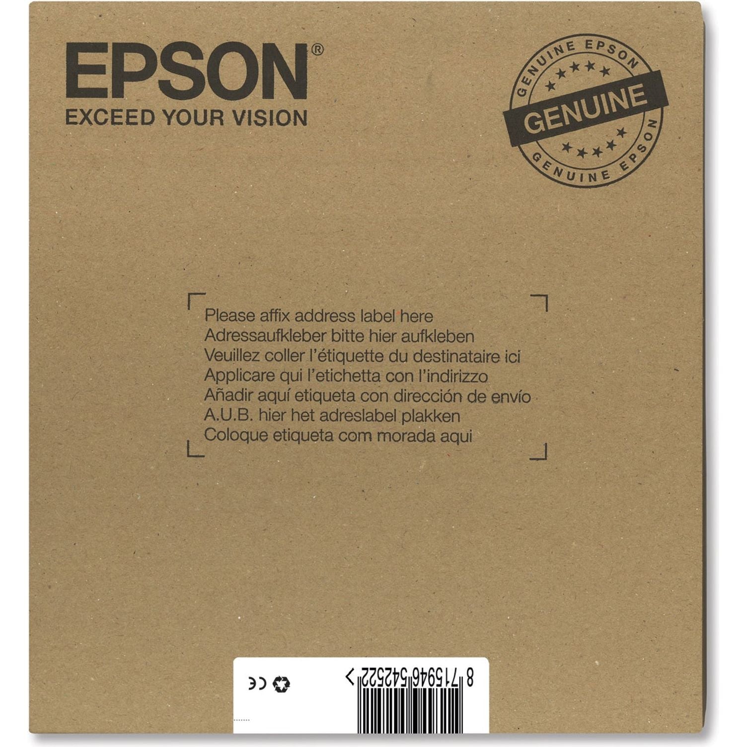 EPSON T0715 blekhylki svart blátt rautt gult C13T07154510 Epson Stylus SX 415