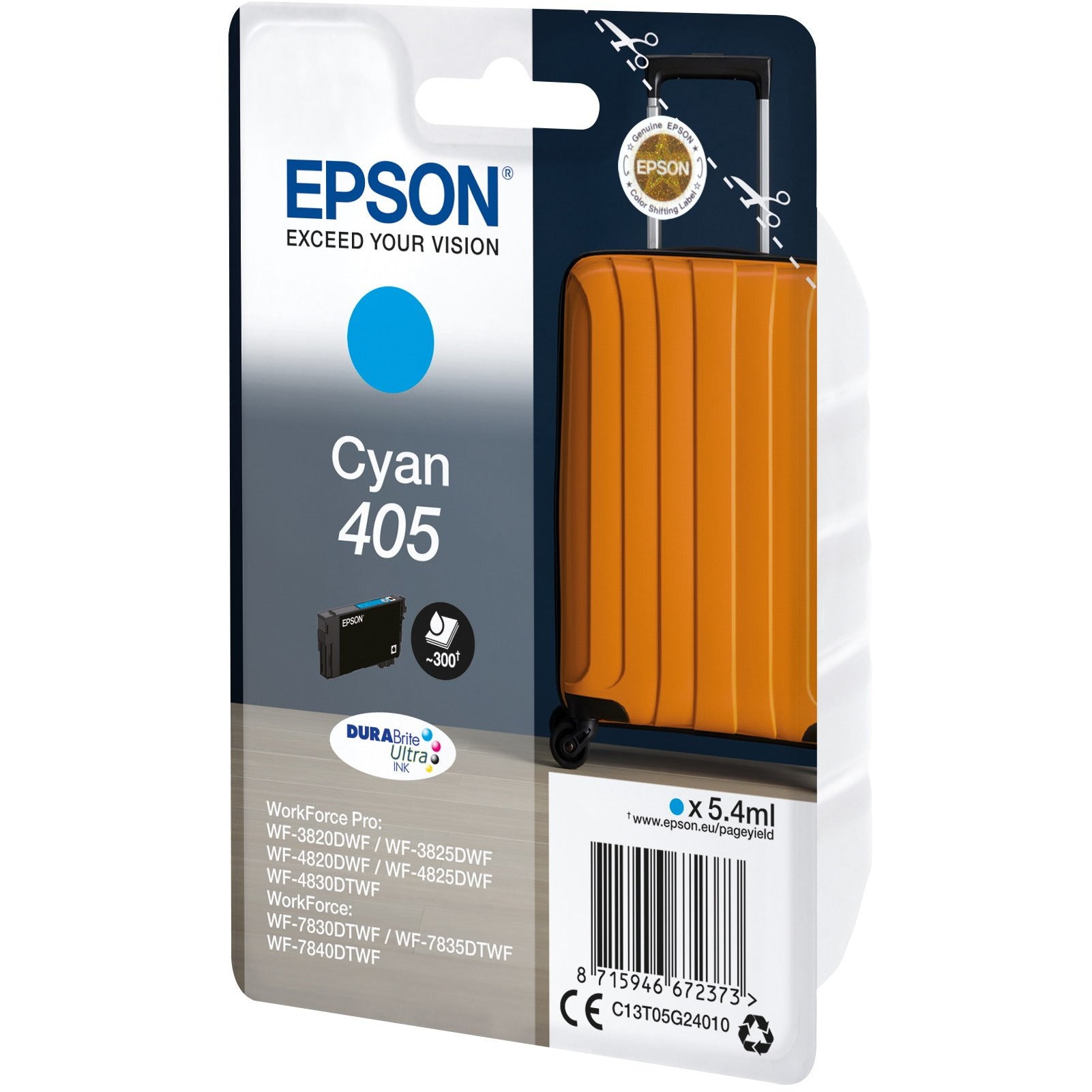 EPSON 405 blátt - standard stærð blekhylki