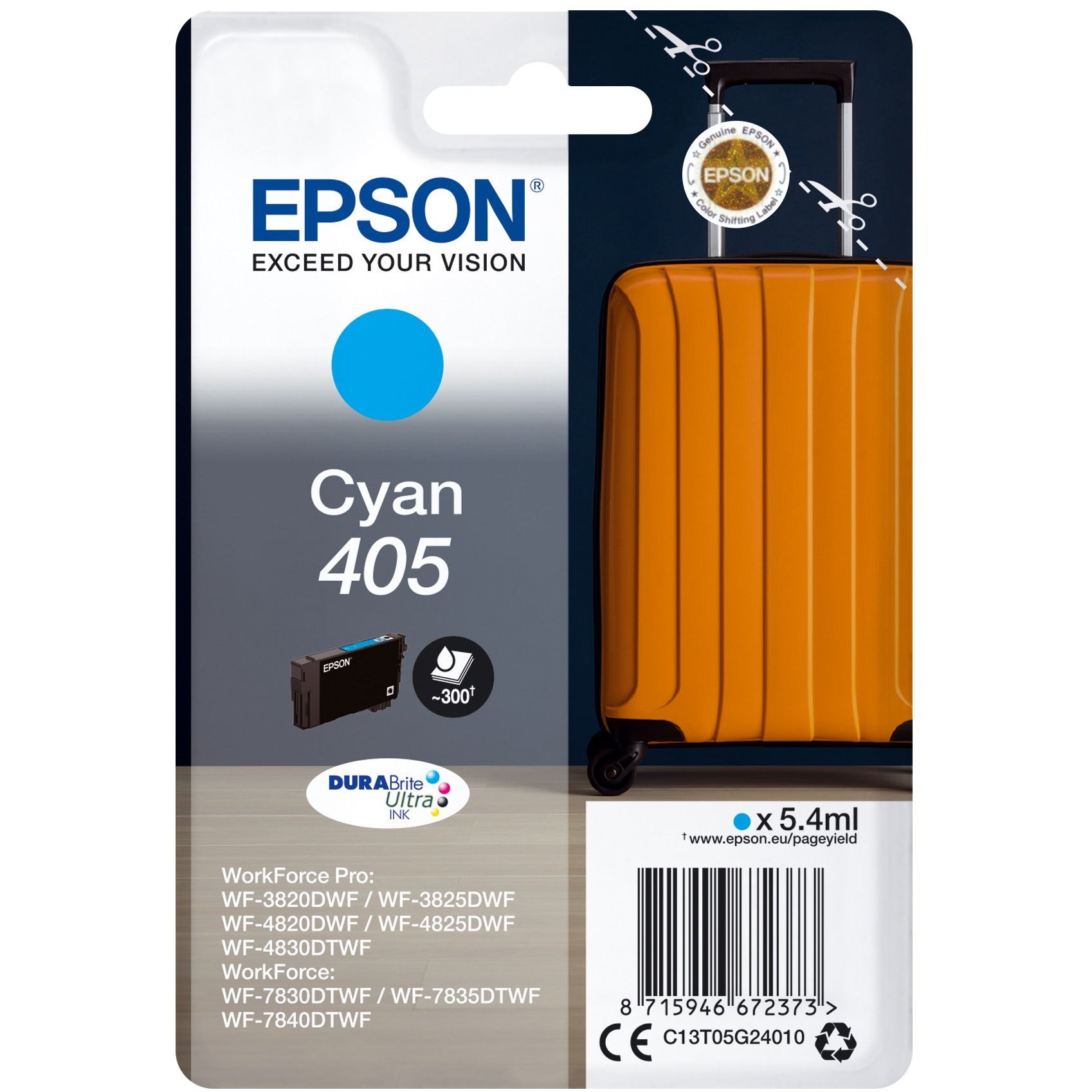 EPSON 405 blátt - standard stærð blekhylki