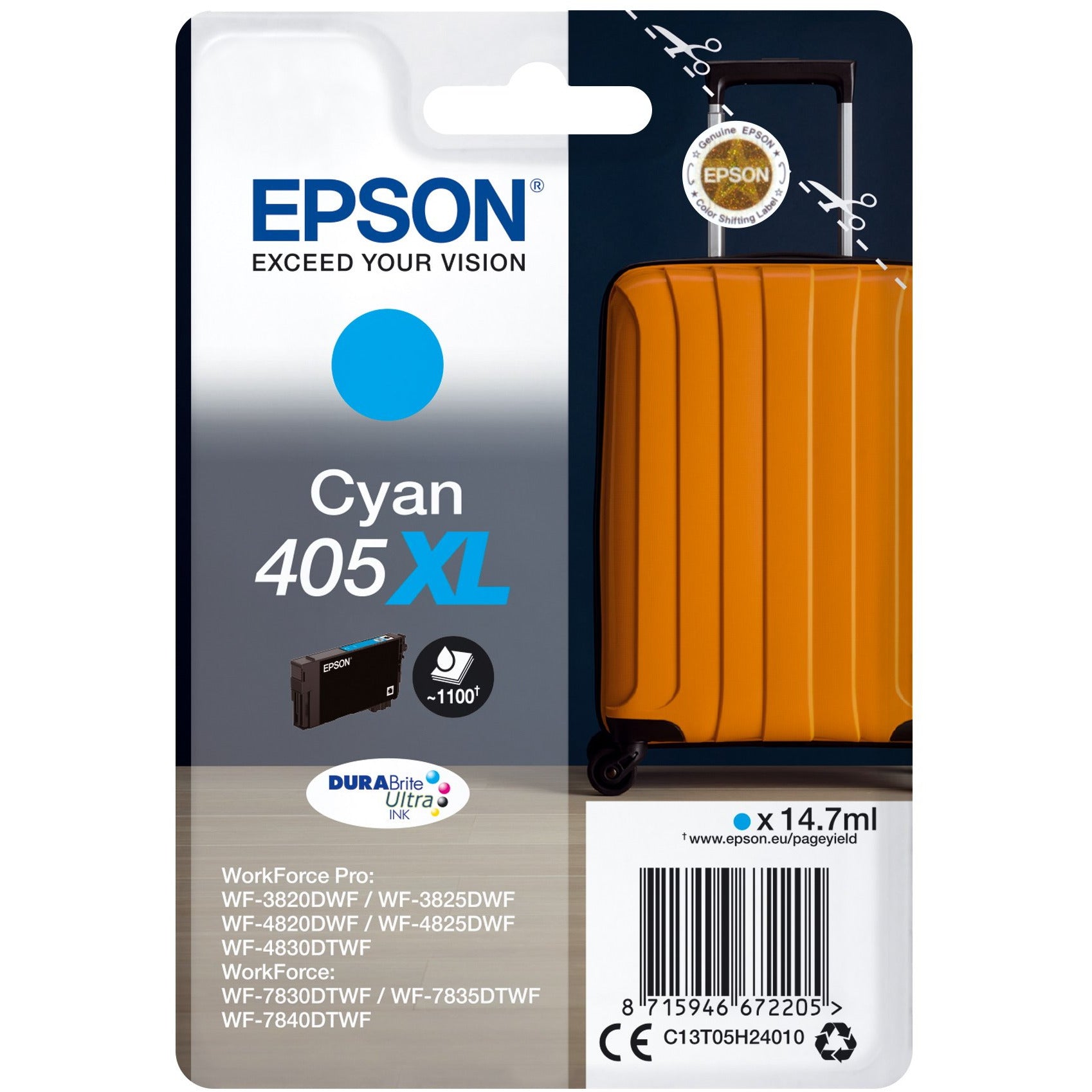 EPSON 405XL blátt blekhylki 14.7 ML