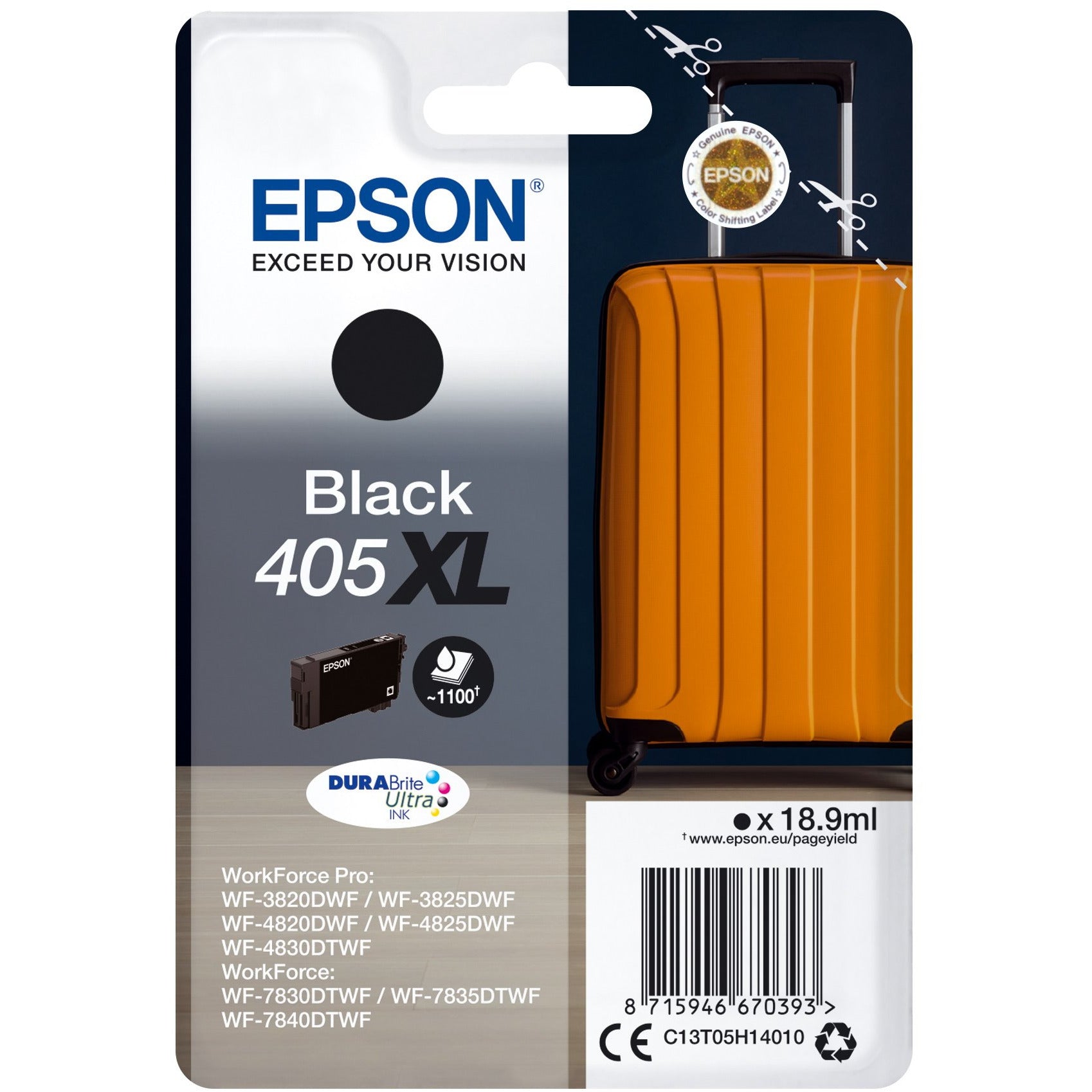 EPSON 405XL BLACK blekhylki 18.9ML