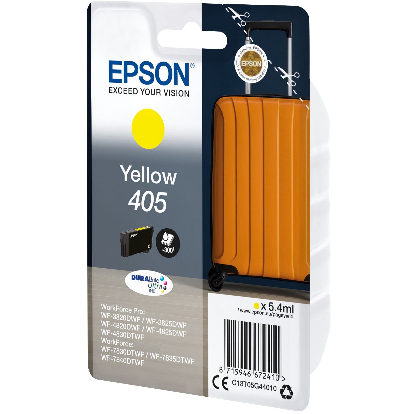 EPSON 405 gult – standard stærð blekhylki