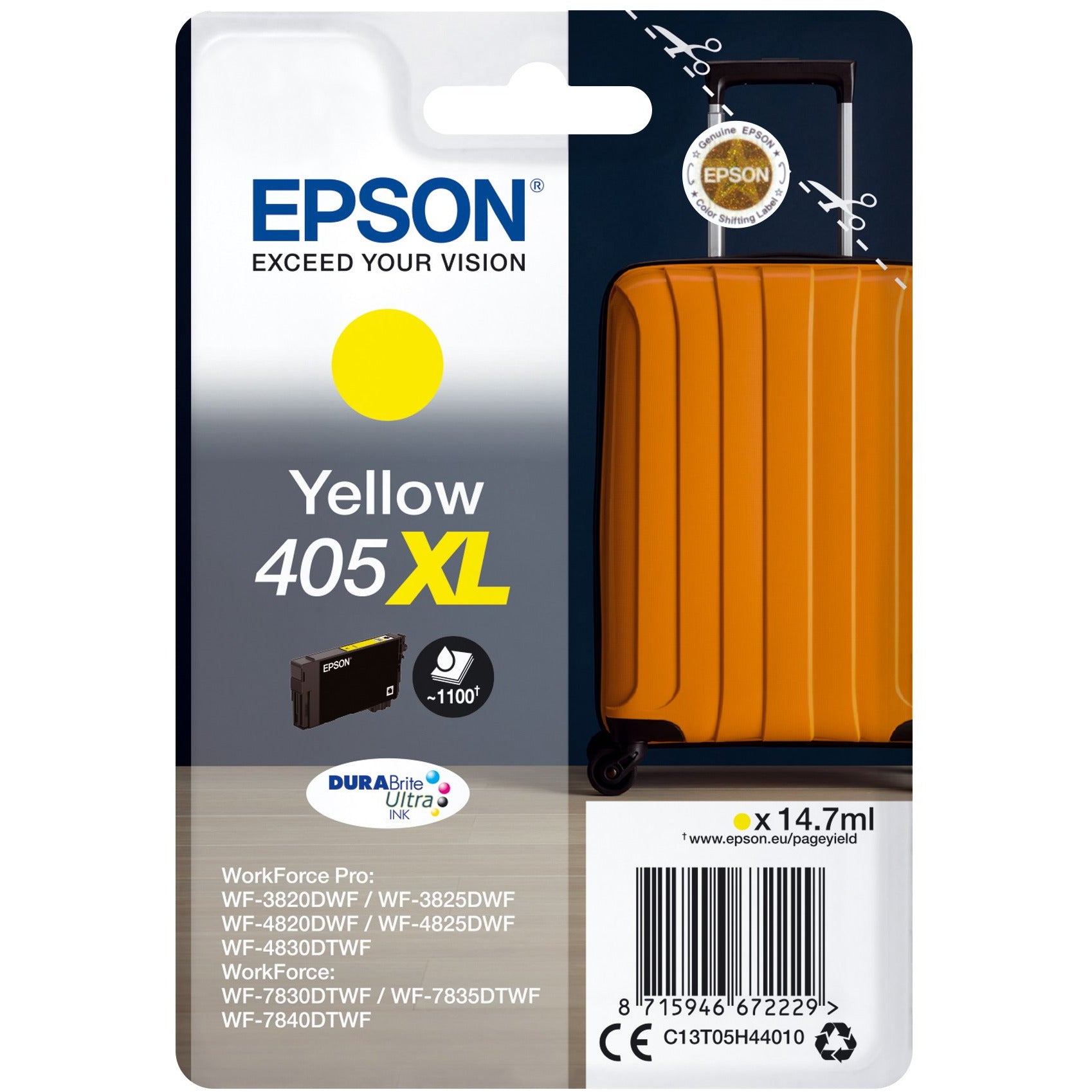 EPSON 405XL gult blekhylki 14.7 ML