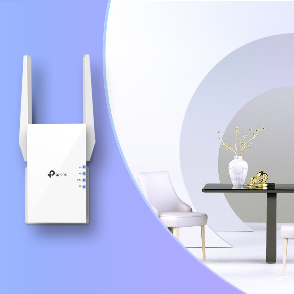 TP-Link RE505X network extender Network transmitter & receiver White 10, 100, 1000 Mbit/s