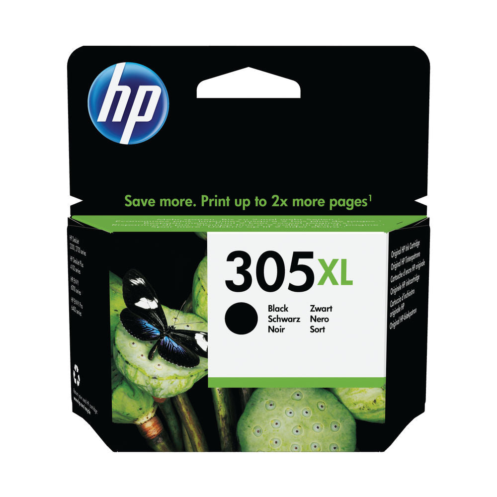HP 3YM62AE 305XL svart blekhylki