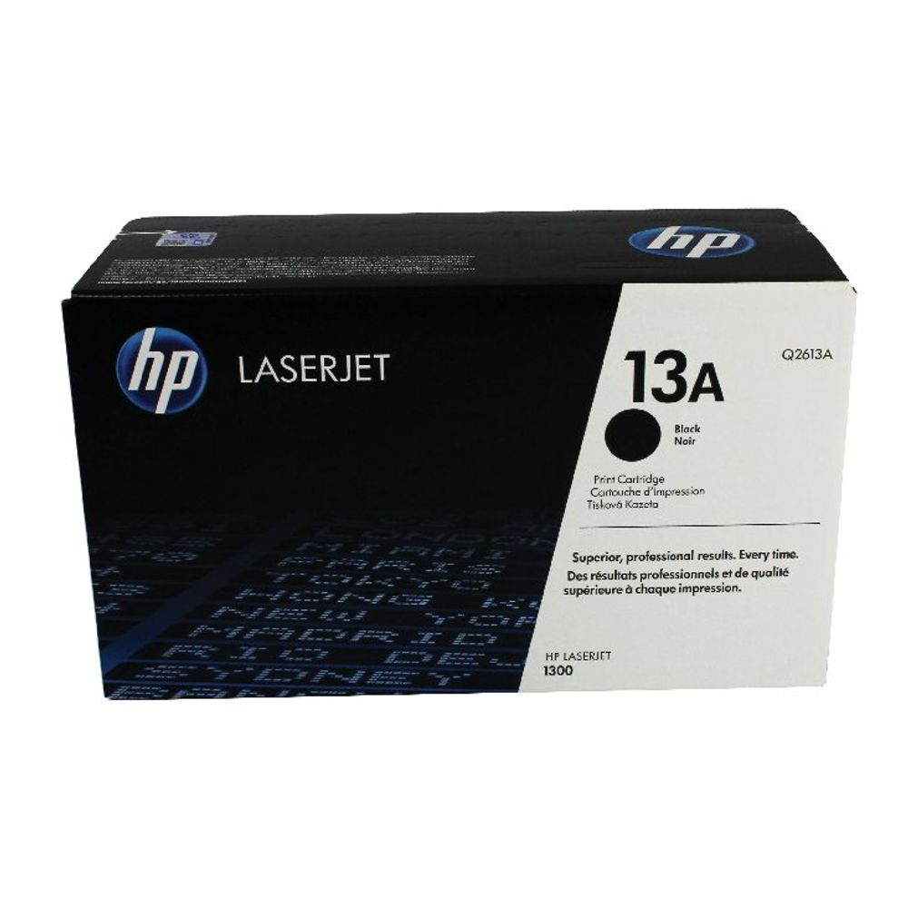 HP Q2613A svart, prentar 2500 síður miðað við 5% þekju