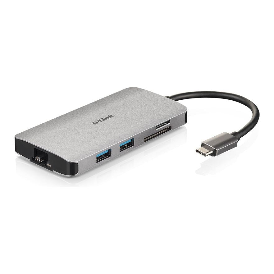 D-Link DUB-M810 laptop dock/port replicator Wired USB 3.2 Gen 1 (3.1 Gen 1) Type-C Silver