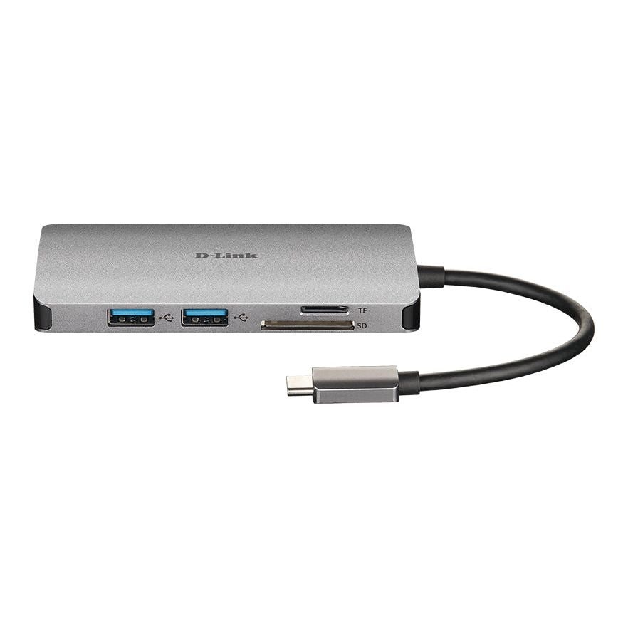 D-Link DUB-M810 laptop dock/port replicator Wired USB 3.2 Gen 1 (3.1 Gen 1) Type-C Silver