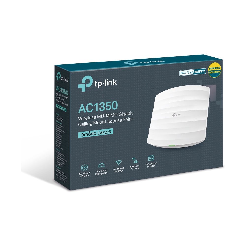 TP-Link Omada EAP225 wireless access point 1350 Mbit/s White Power over Ethernet (PoE)