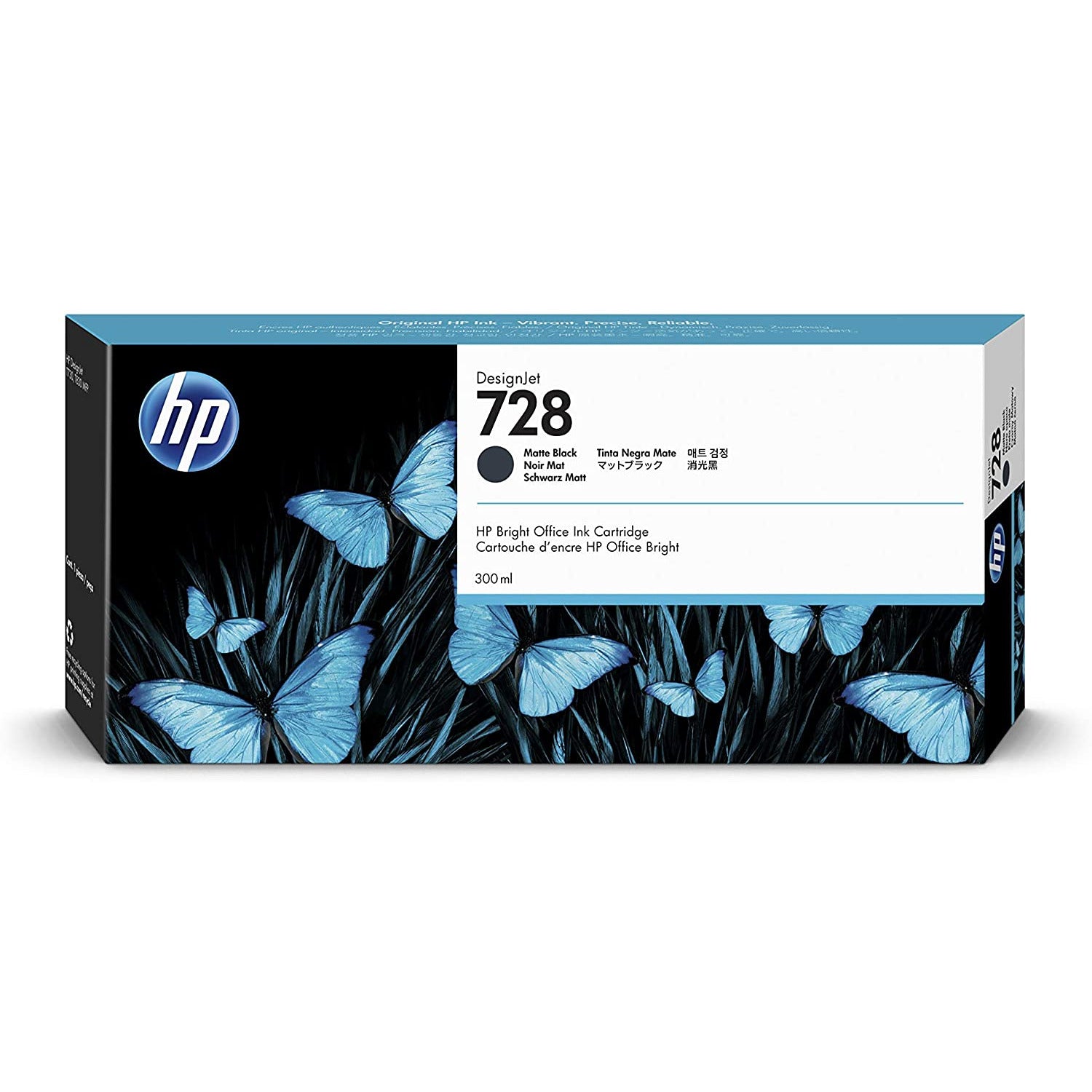 HP DesignJet 728 Matte svart blekhylki