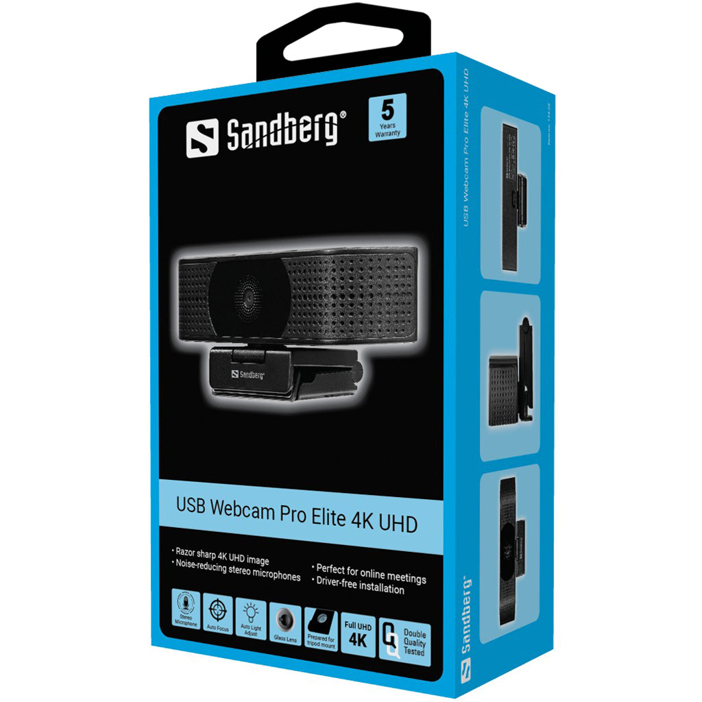 Sandberg USB vefmyndavél Pro Elite 4K UHD