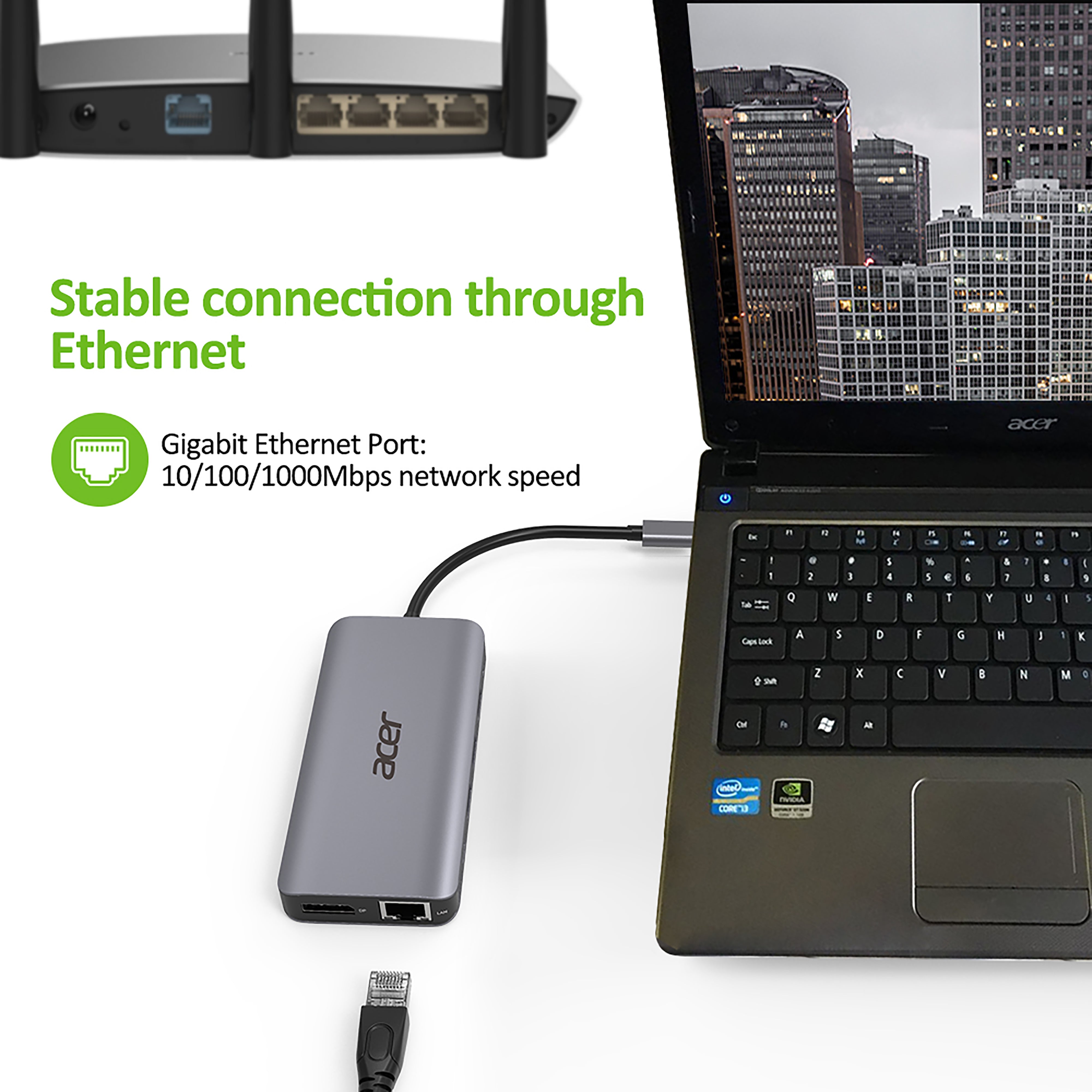 Acer 12in1 Type C port Hub
