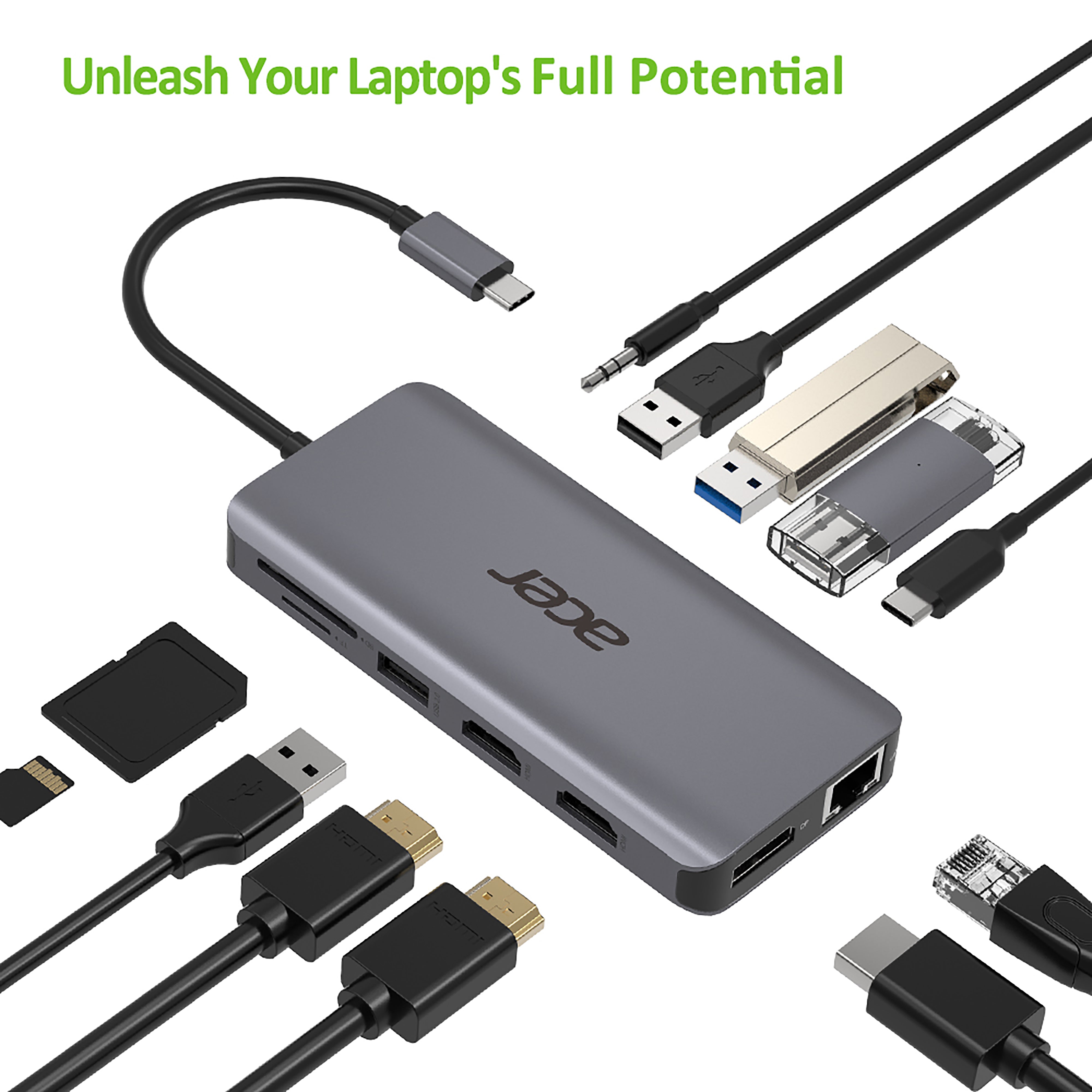 Acer 12in1 Type C port Hub
