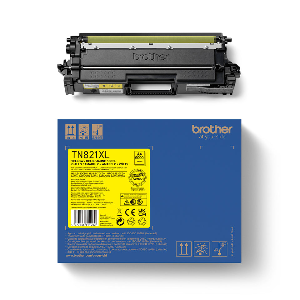 BROTHER TN-821XLY dufthylki gult TN-821XLY Brother HL-L 9430
