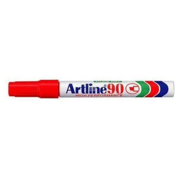 Artline 90 Permanent marker - rauður