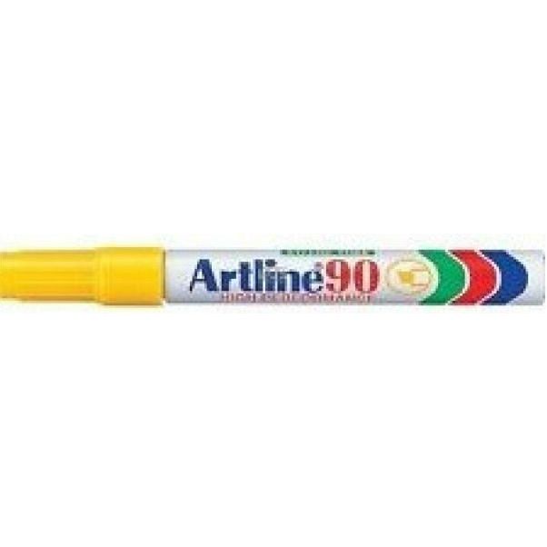 Artline 90 Permanent marker - gulur