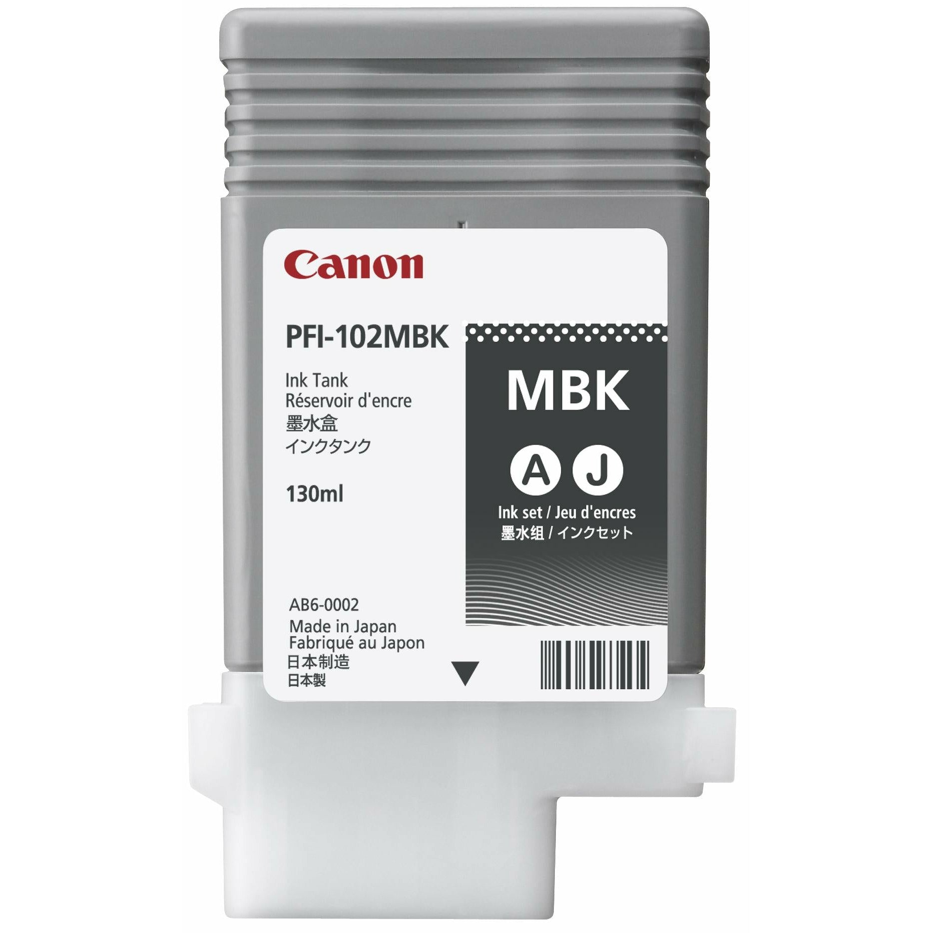 Canon PFI-102MBK (Volume: 130ml) Matte svart blekhylki