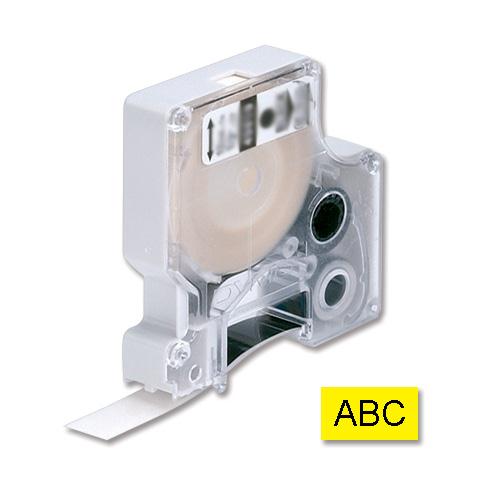 Dymo D1 (19mm) Permanent Plastic Tape (svart á gult) fyrir Dymo Professiáal Label prentara