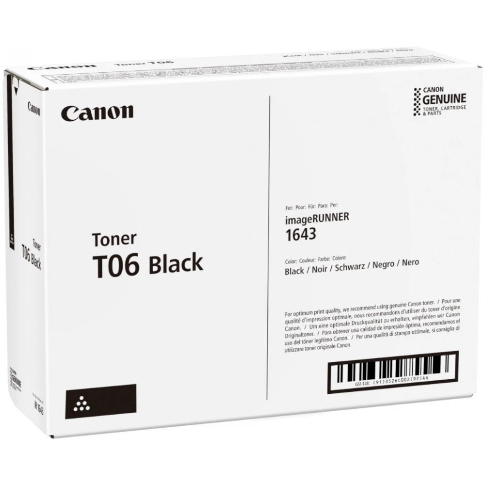 Canon T06 (Prentar: 20,500 síður) svart dufthylki
