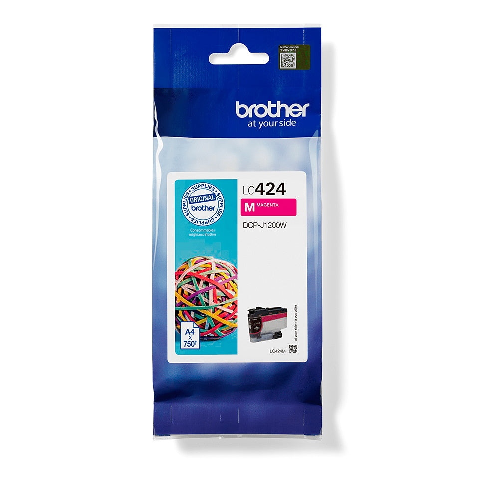 Brother LC424BK (Prentar: 750 síður) rautt blekhylki