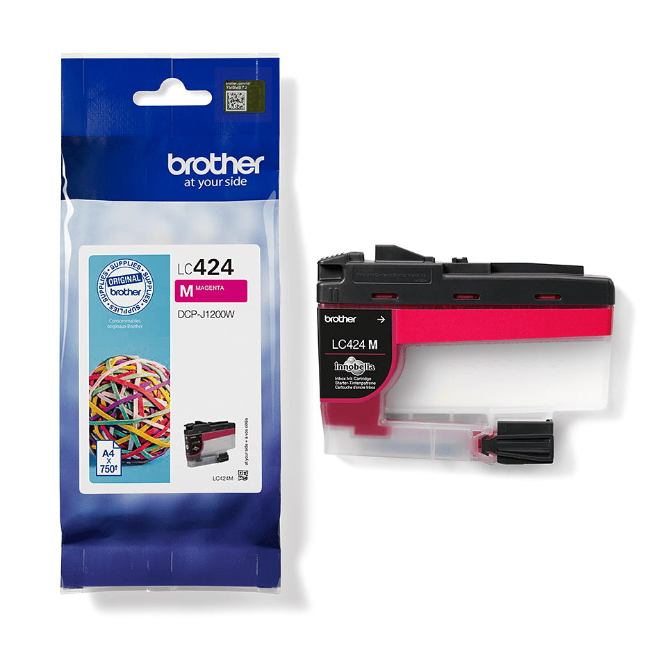 Brother LC424BK (Prentar: 750 síður) rautt blekhylki
