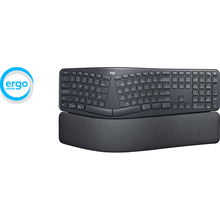 K860 ERGO Keyboard, Graphite (Nordic)
