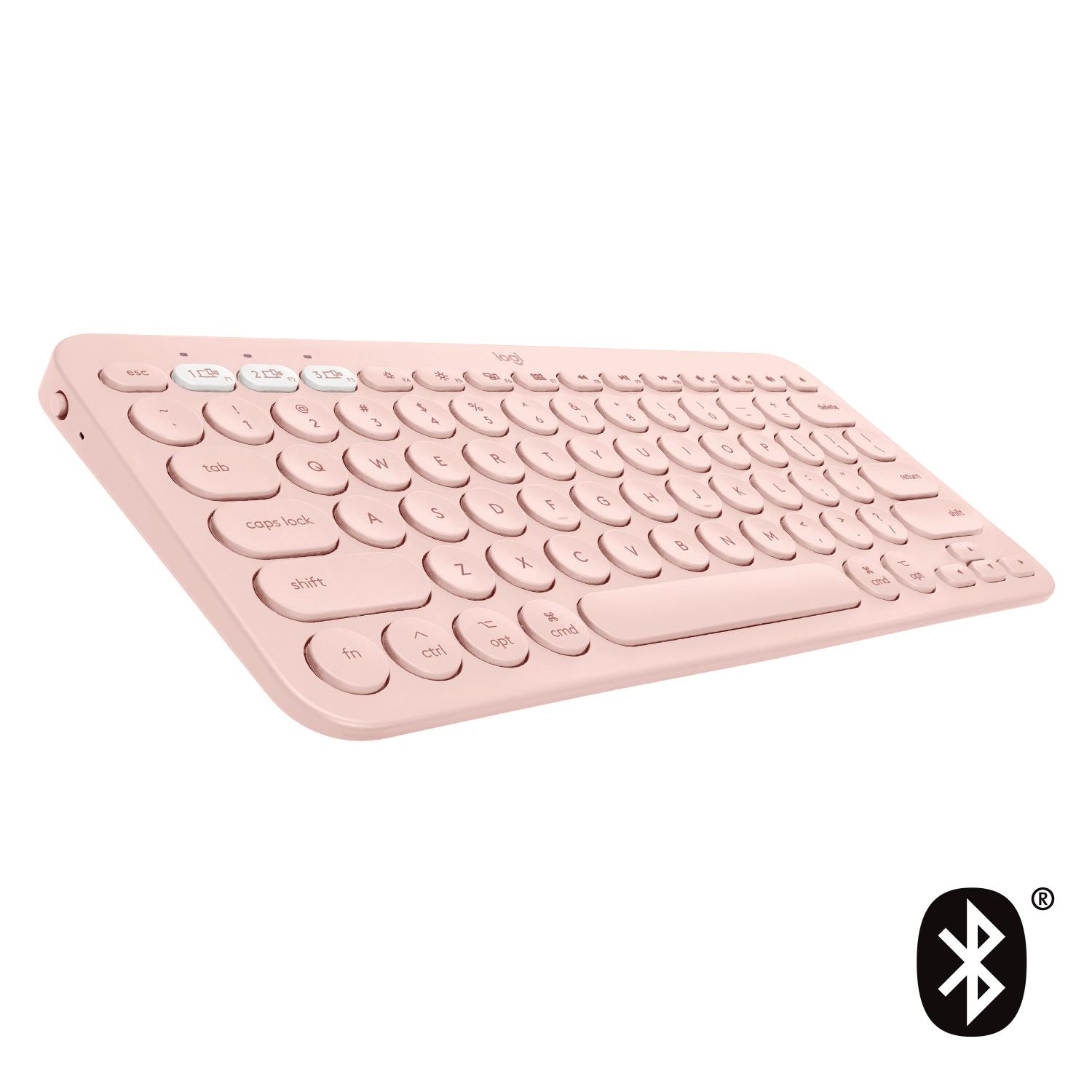 K380 fyrir Mac Multi-Device blátttooth Keyboard, Rose (Nordic)