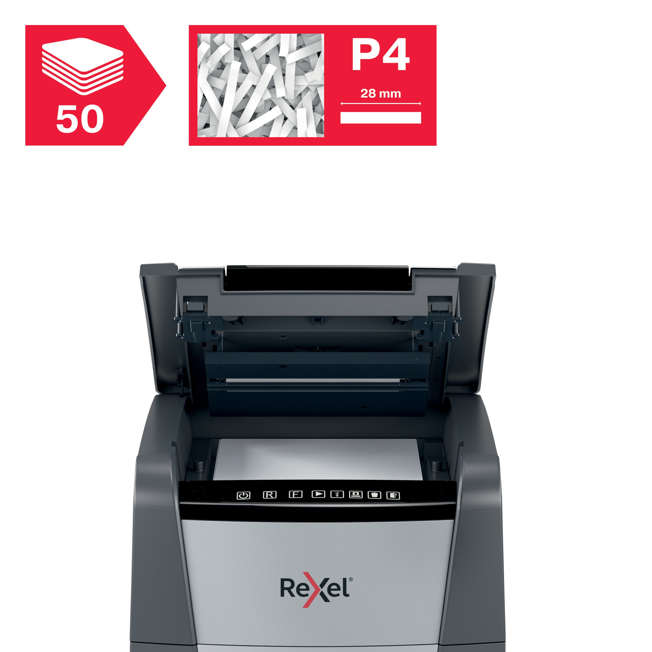 Shredder Rexel Optimum AutoFeed+ 50X P4