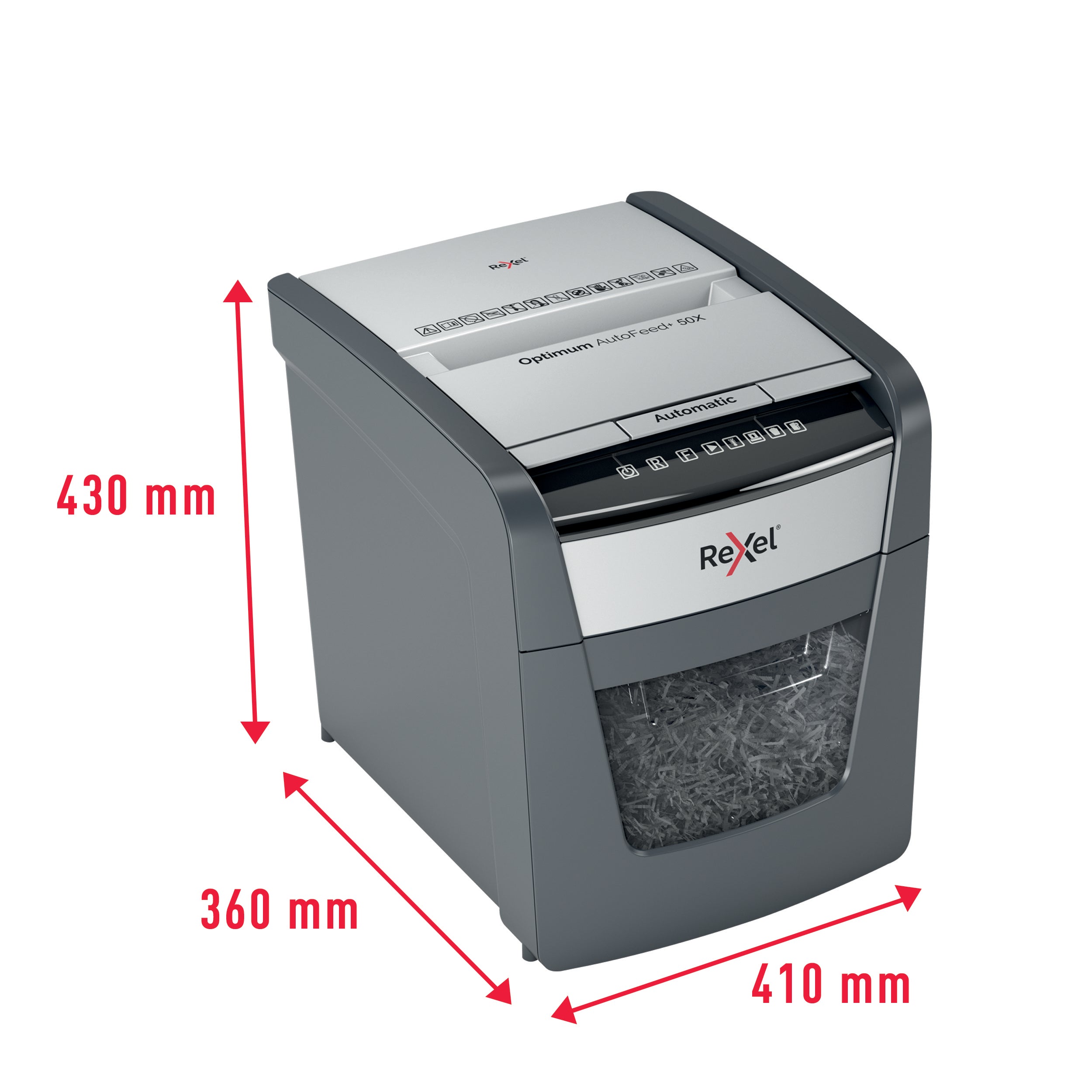 Shredder Rexel Optimum AutoFeed+ 50X P4