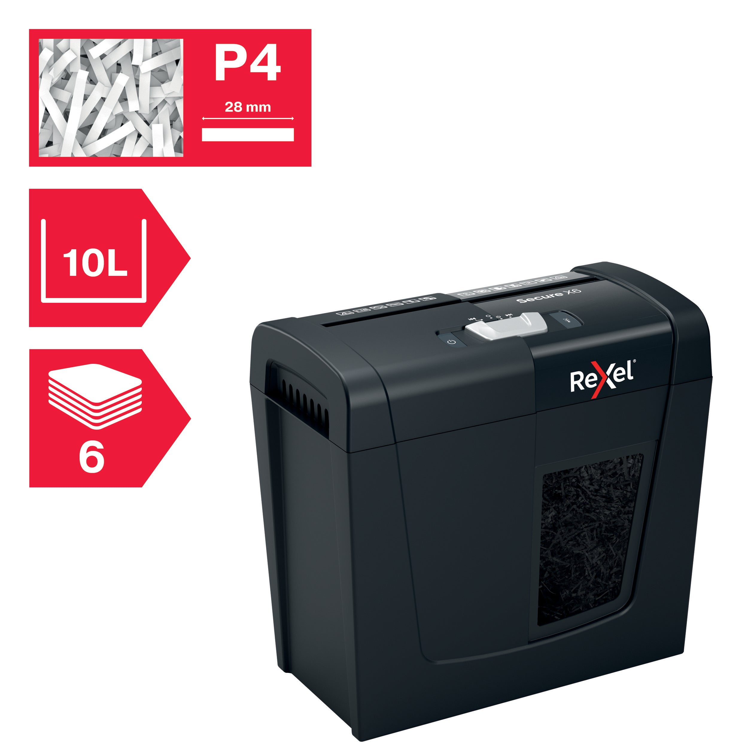 Shredder Rexel Secure X6 P4