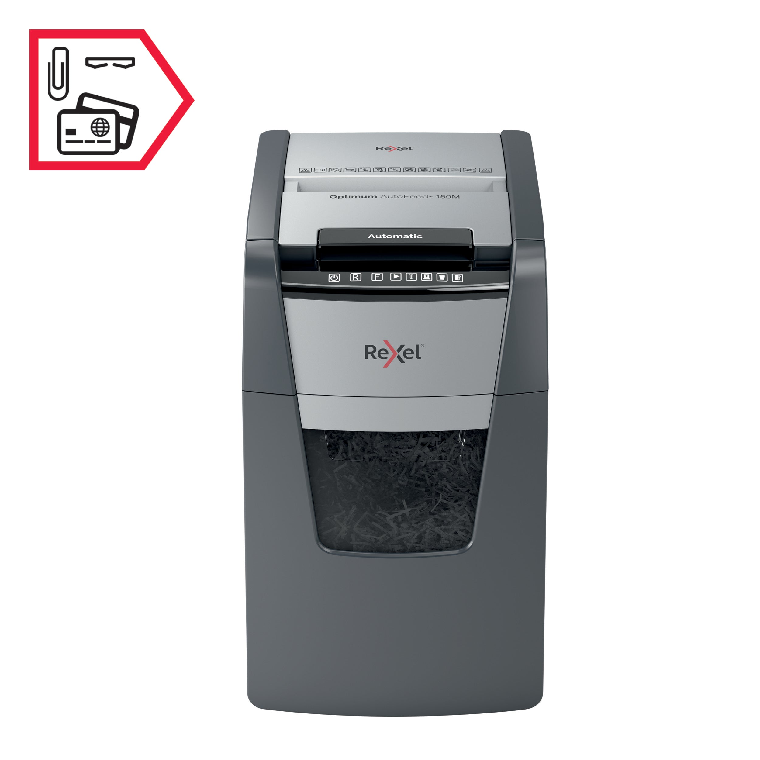 Shredder Rexel Optimum AutoFeed+ 150M P5