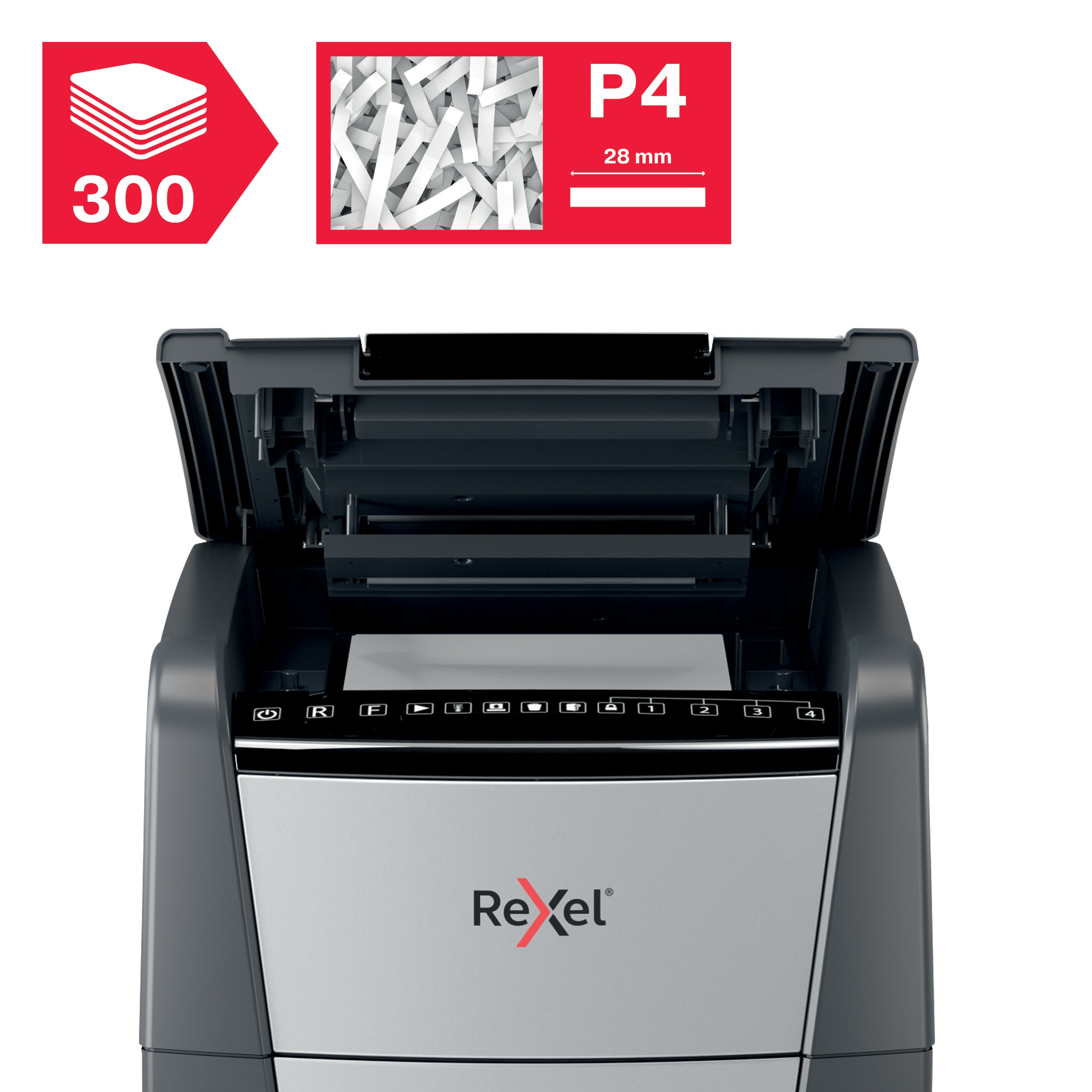 Shredder Rexel Optimum AutoFeed+ 300X P4