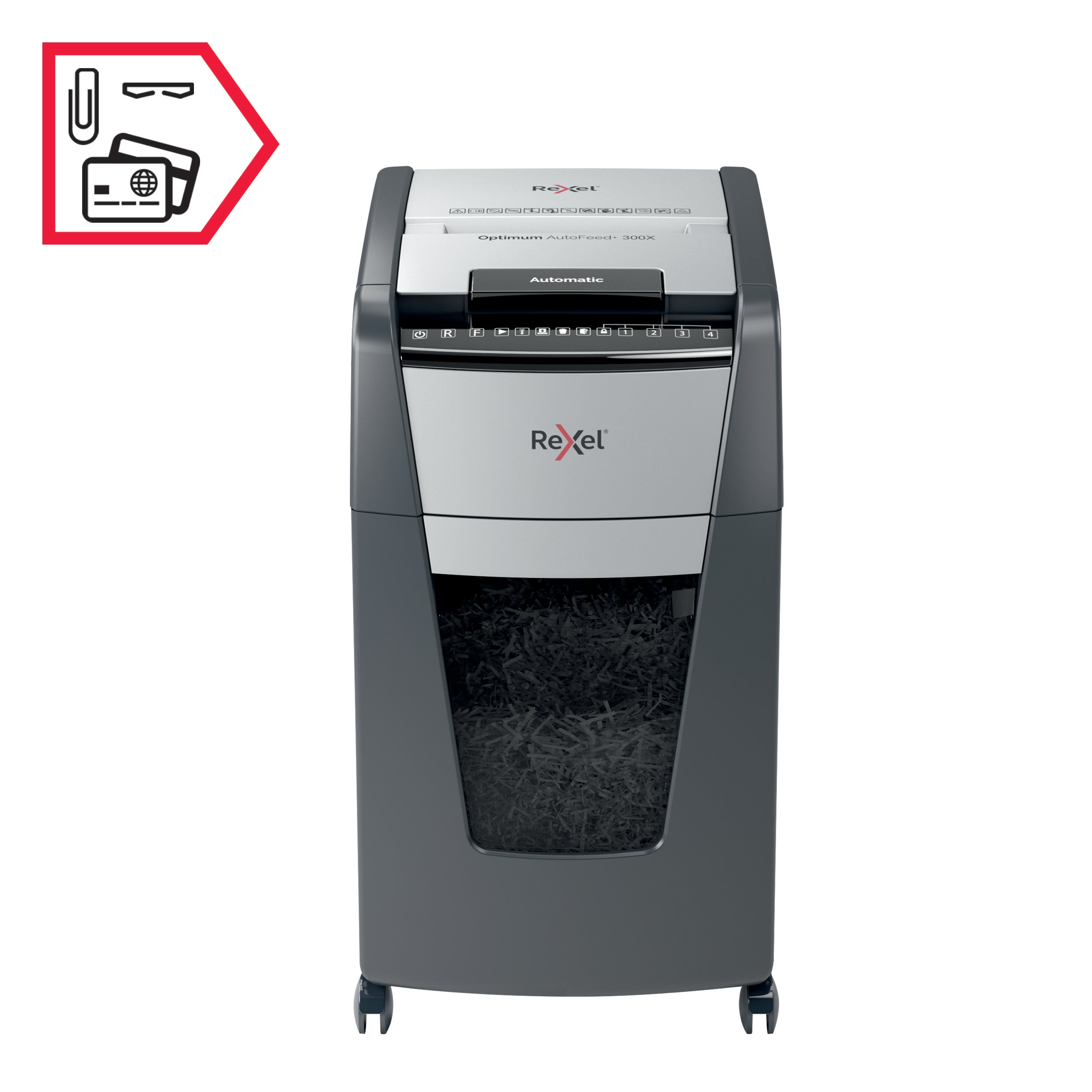 Shredder Rexel Optimum AutoFeed+ 300X P4