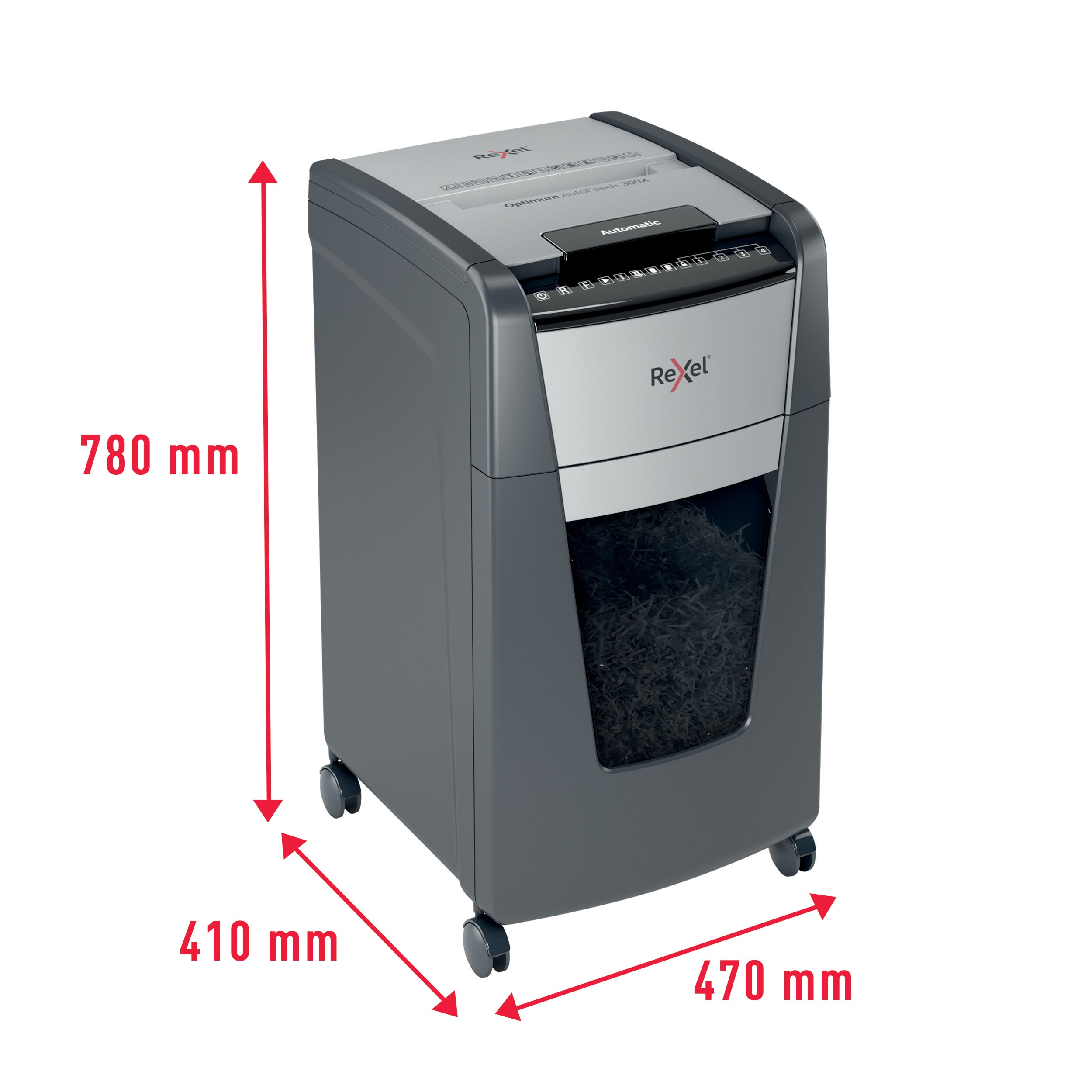 Shredder Rexel Optimum AutoFeed+ 300X P4