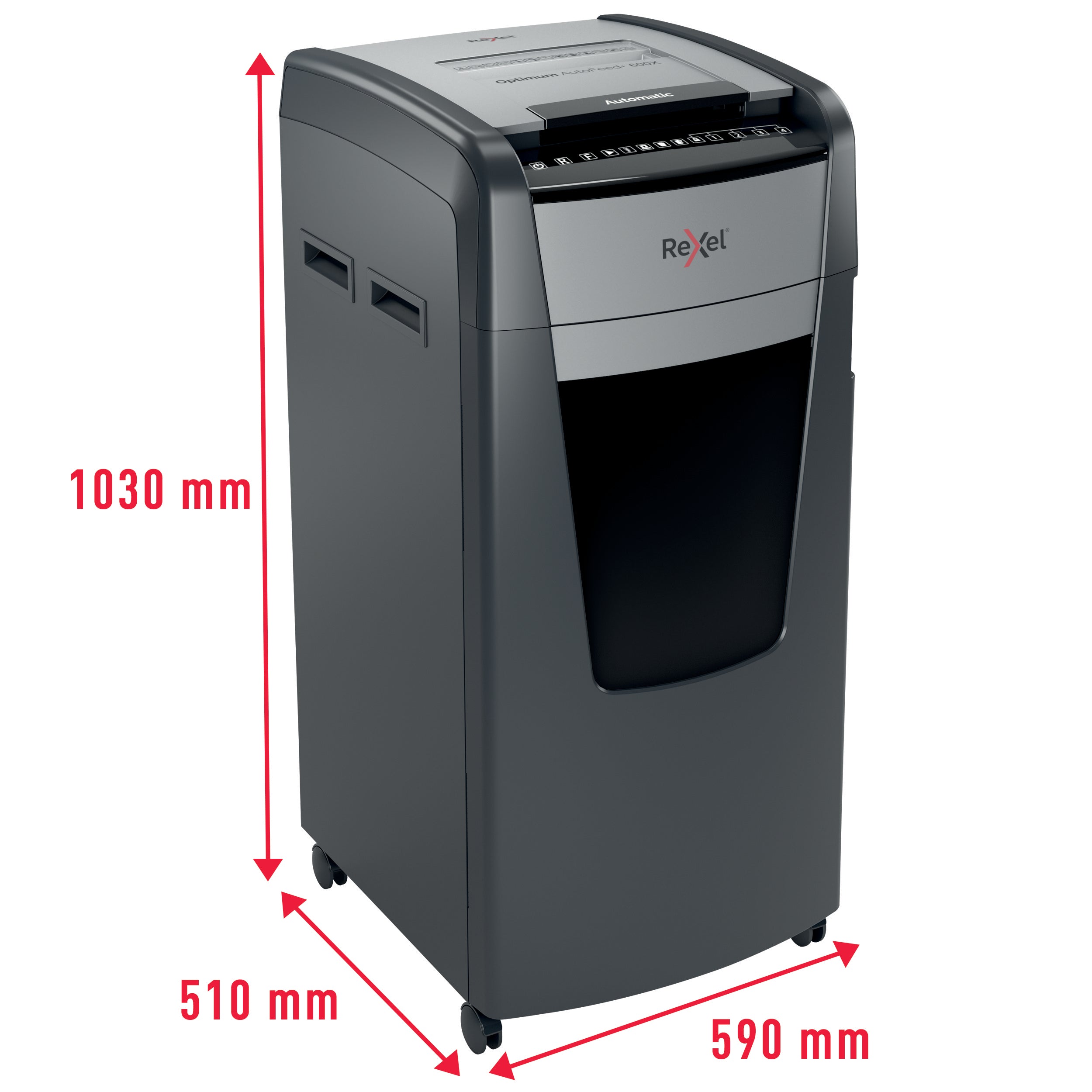 Shredder Rexel Optimum AutoFeed+ 600X P4